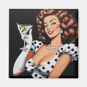 Beauty Drink Pin Up Magnet