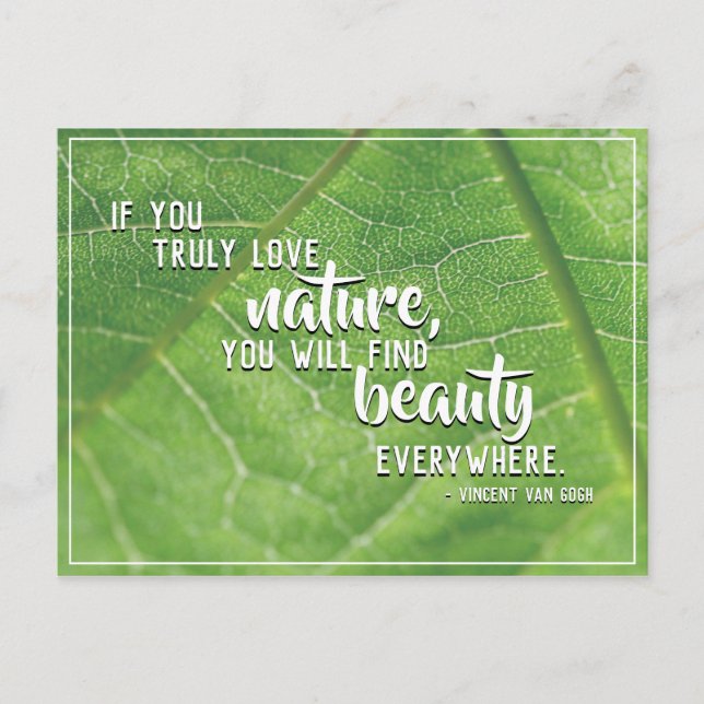 Beauty Everywhere in Nature Postcard (Front)