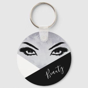 Beauty Eyelash Key Ring