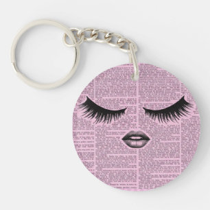 Beauty Fashion Art Acrylic Keychain