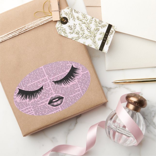 Beauty Fashion Art Pink Sticker (Gifting)