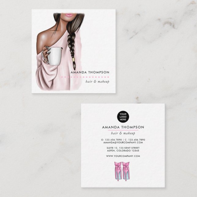 Beauty Fashion Business Card (Front/Back)
