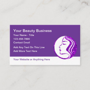 Beauty Fashion Makeup Business Cards