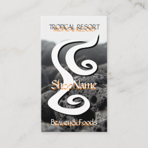 Beauty&Food Salon Tropical Resort Business Card