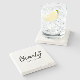 Beauty for Ashes - Black - Quotes Stone Coaster