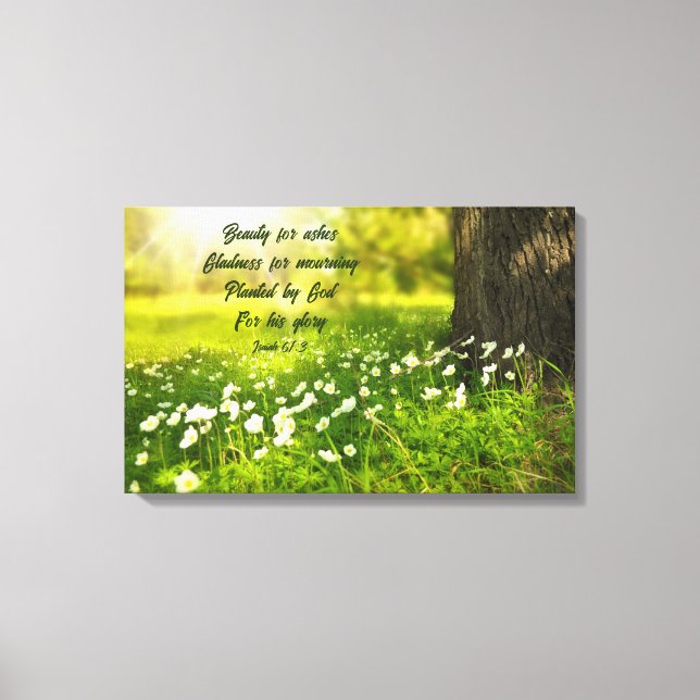 Beauty for Ashes Canvas Print (Front)