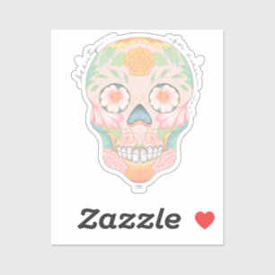 Beauty for Ashes skull sticker by Deb Jeffrey