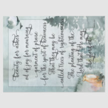 Beauty For Ashes Vertical Fox Tissue Paper