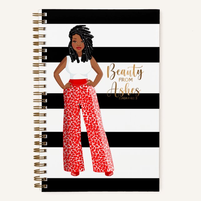 Beauty From Ashes Spiral Notebook  (Front)