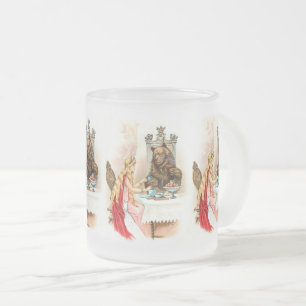 beauty frosted glass coffee mug