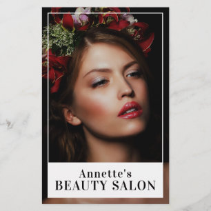 Beauty girl model flyer