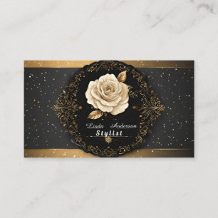💅 Beauty Glow Salon Elegance ✨ Modern Personal Business Card