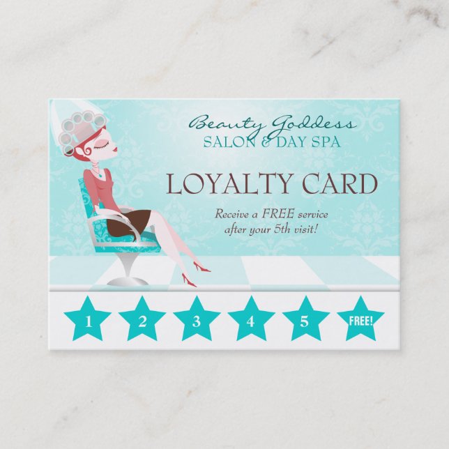 Beauty Goddess Loyalty Card (Front)