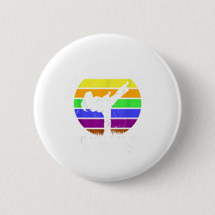 Beauty Grace Kick Karate Girl 6 Cm Round Badge