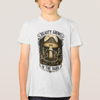 Beauty Grows in the Dark Vintage Mushroom Tri-Blend Shirt