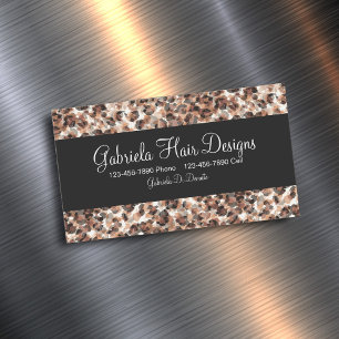 Beauty Hairdresser Magnetic Business Card