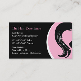 Beauty Hairstylist Business Cards