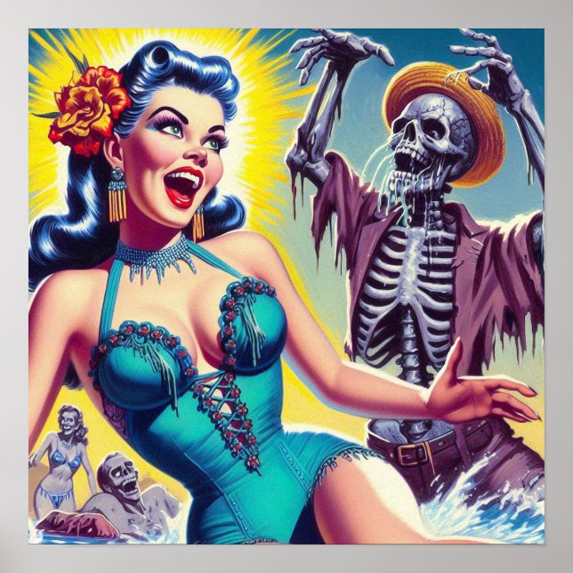 Beauty Horror Girl Poster (Front)