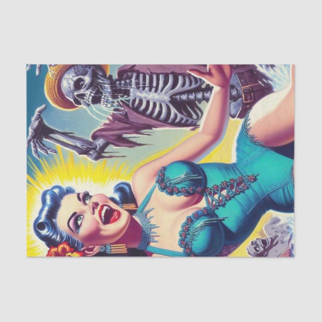 Beauty Horror Girl Tissue Paper (Front)