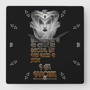 Beauty Immortal - Eye Of The Beholder Square Wall Clock