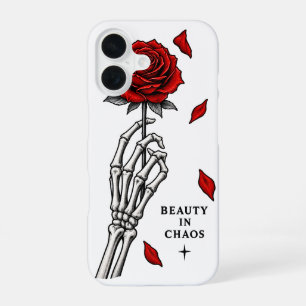 Beauty in Chaos Gothic Rose Art iPhone 16 Case
