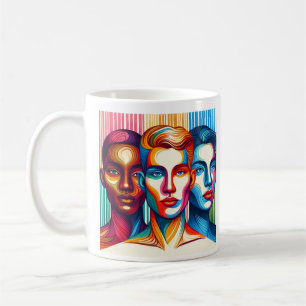 Beauty in Equality 3 faces Coffee Mug