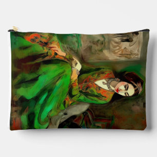 Beauty in Green Accessory Pouch
