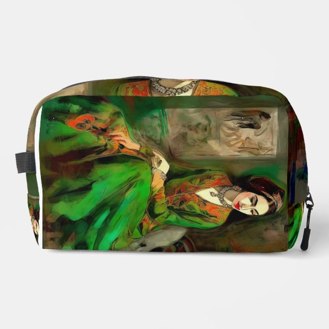 Beauty in Green  Dopp Kit (Front)