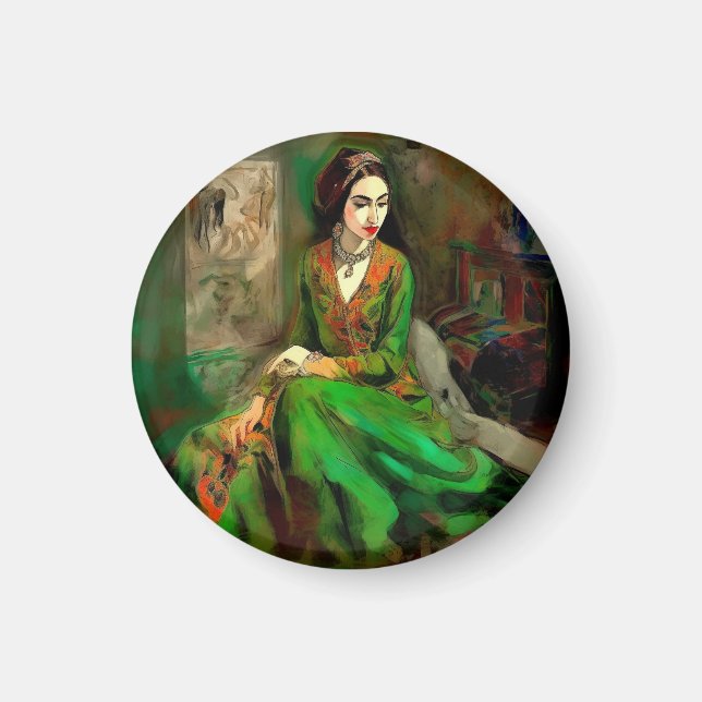 Beauty in Green  Magnet (Front)