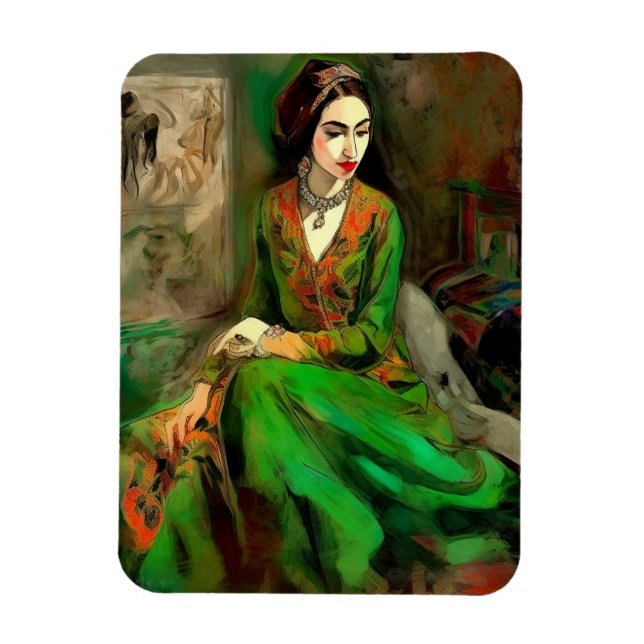Beauty in Green  Magnet (Vertical)