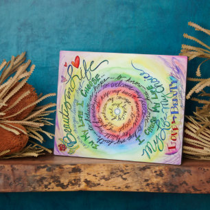 Beauty in Life Angel Art Painting Gift Plaque