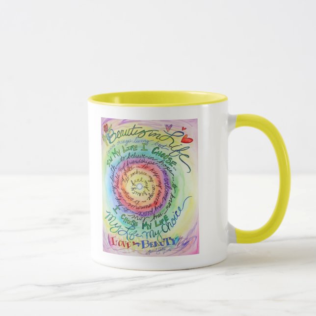 Beauty in Life Rounded Rainbow Mug (Right)