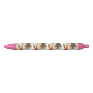 Beauty In Pink And The Beast Black Ink Pen