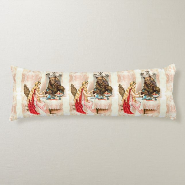 Beauty In Pink And The Beast Body Cushion (Front)