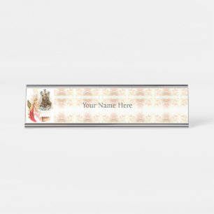 Beauty In Pink And The Beast Desk Name Plate