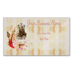 Beauty In Pink And The Beast Magnetic Business Card