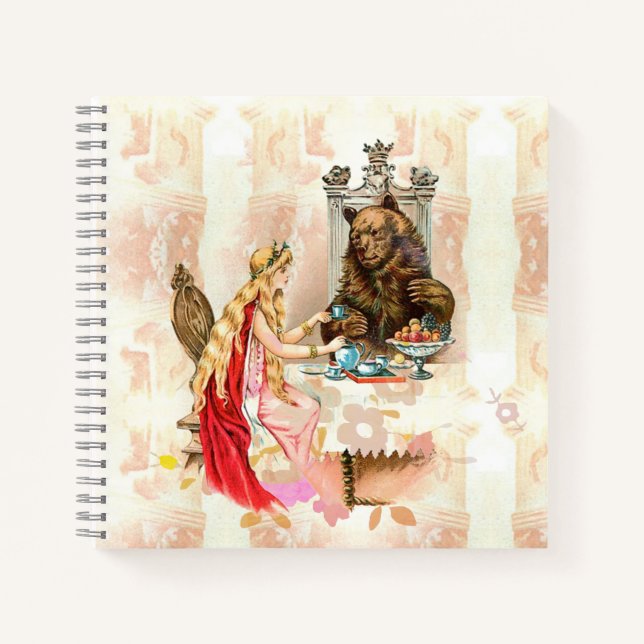 Beauty In Pink And The Beast Notebook (Front)