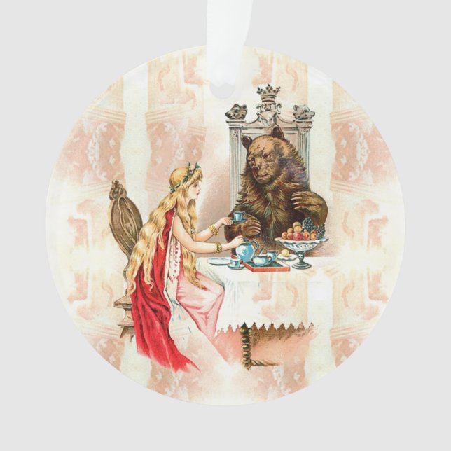 Beauty In Pink And The Beast Ornament (Front)