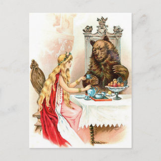 Beauty In Pink And The Beast Postcard