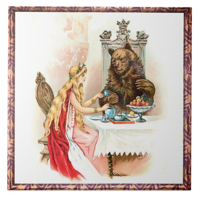 Beauty In Pink And The Beast Tile (Front)