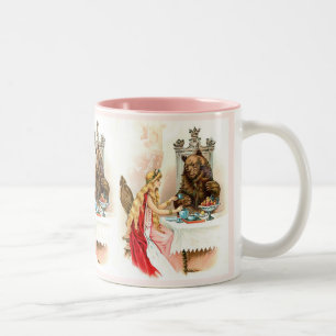 Beauty In Pink And The Beast Two-Tone Coffee Mug