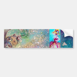 BEAUTY IN PINK DRESS / Magic Butterfly Plant Bumper Sticker