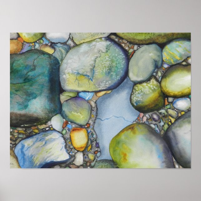 Beauty in River Rocks Poster (Front)