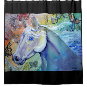 Beauty in the Sky Horse Shower Curtain