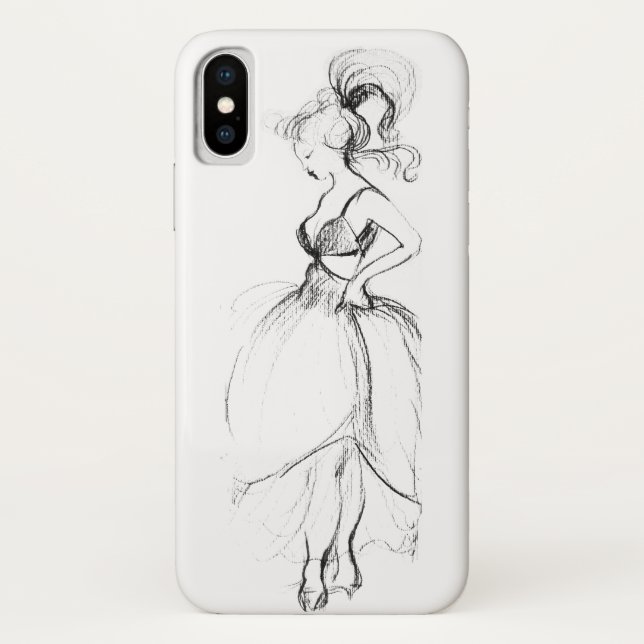 BEAUTY IN WHITE DRESS Case-Mate iPhone CASE (Back)