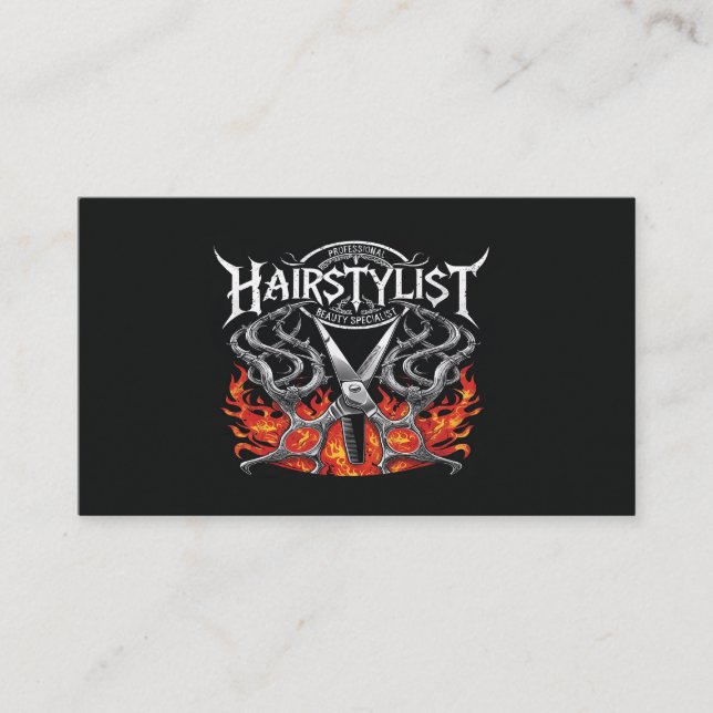 Beauty Industry Hairstylist Cosmetics Appointment Business Card (Front)