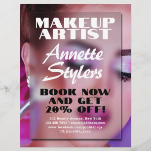 Beauty industry inspired blur space flyer