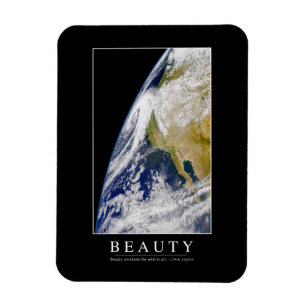 Beauty: Inspirational Quote 1 Magnet