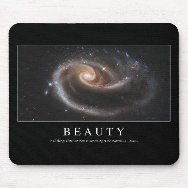 Beauty: Inspirational Quote 3 Mouse Mat (Front)