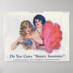 Beauty Insurance Advertisement Poster